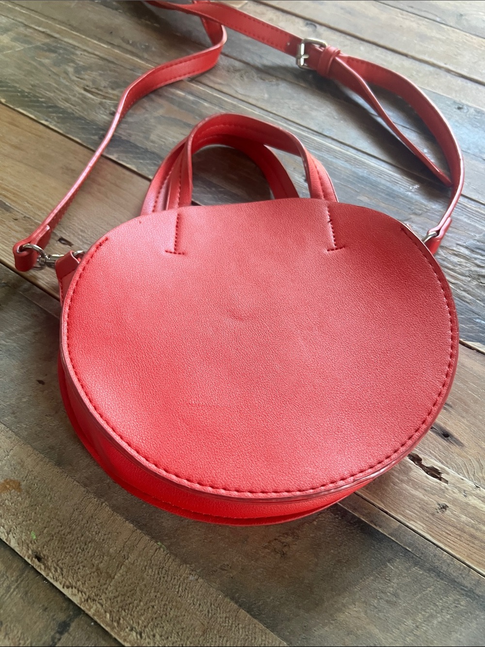 Urban Outfitters Red Round Crossbody Bag - Women's Fashion Handbag